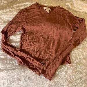 Brick coloured long sleeve